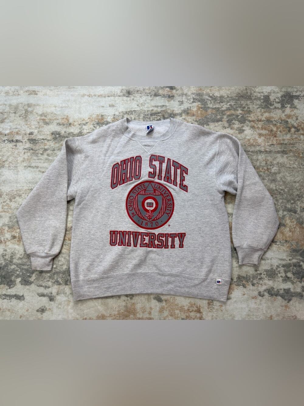 Vintage 90s Ohio State University Russell Athletic Sweatshirt L Made USA
